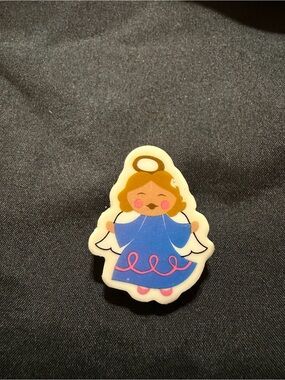 Source Unknown Blue and Pink Angel Pin for Kids